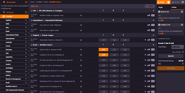 Bet365 bets
